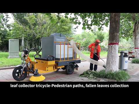 Electric Commercial Three Wheeled Leaf Vacuums Collector Leaf and Debris