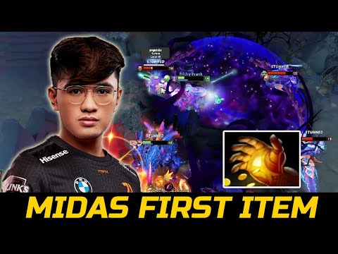 FNATIC.GABBI FIRST ITEM MIDAS - FACELESS VOID CARRY DOTA 2