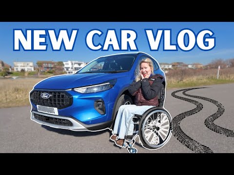 🚗 NEW CAR VLOG: Test Driving and Touring My New Ford Kuga Hybrid | How I drive as a paraplegic