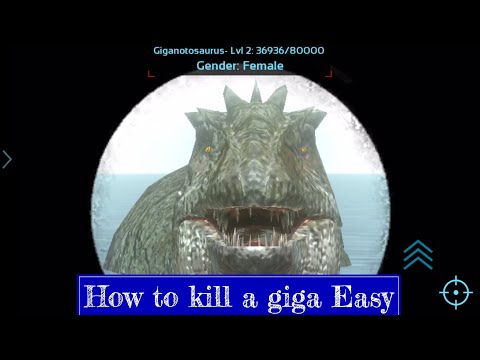 HOW TO KILL A WILD GIGA EASY | Ark Survival Evolved Mobile