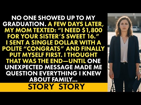 No One Came to My Graduation. Days Later, My Mom Asked $1,800 for My Sister. I Finally Chose Me