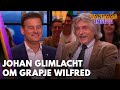 Uniek moment: Johan glimlacht om grapje van Wilfred | VANDAAG INSIDE