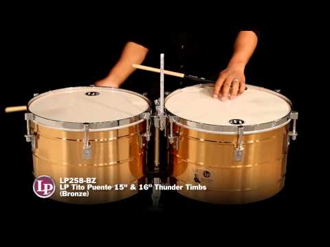 LP 15" & 16" Tito Puente Thunder Timbales - Bronze image 2