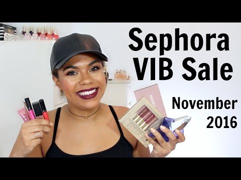 Sephora VIB Sale November 2016 Recommendations | samantha jane Video