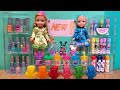 Claire S Store Elsa And Anna Toddlers Go Shopping Barbie Dolls