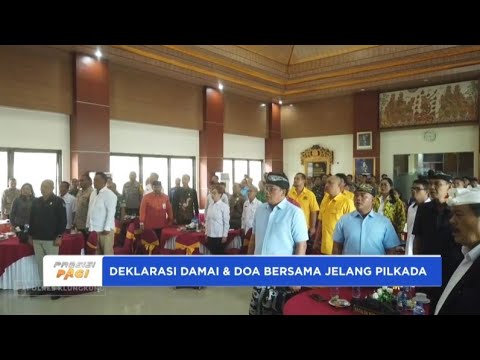 POLRES KLUNGKUNG DEKLARASI DAMAI DAN DOA BERSAMA JELANG PILKADA