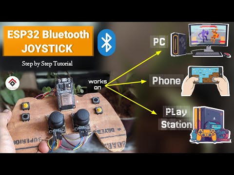 ESP32 Bluetooth Joystick 🕹️ for PC, Android and PlayStation [with CODE] | DIY Wireless Joystick🎮