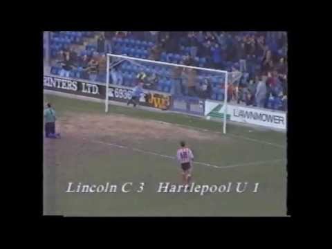 Lincoln City v Hartlepool 9th March 1991