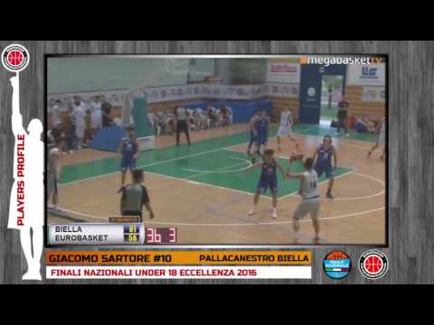 Players Profile: GIACOMO SARTORE - FINALI NAZIONALI U18 - PALL BIELLA