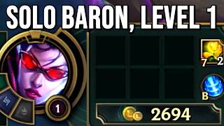 How I killed Baron SOLO at LEVEL 1?! (without any items)