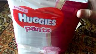 Huggies Подгузники-трусики Pants для девочек 5 68 шт - відео 4