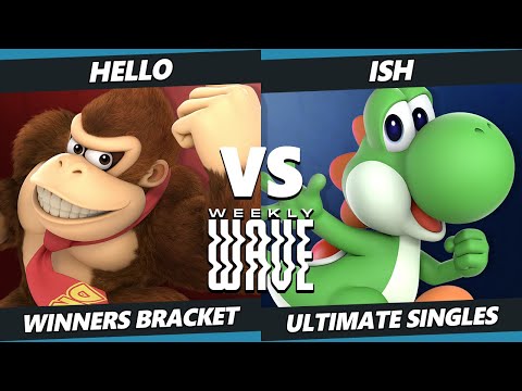 Weekly Wave 29 - Hello (Donkey Kong, Dedede) Vs. Ish (Yoshi) SSBU Ultimate Tournament