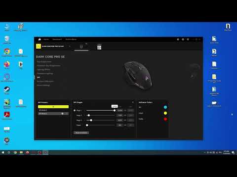 Corsair Dark Core RGB SE Pro - How To Adjust DPI Level