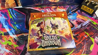 Unboxing Lorcana Wilds Unknown Trove Box