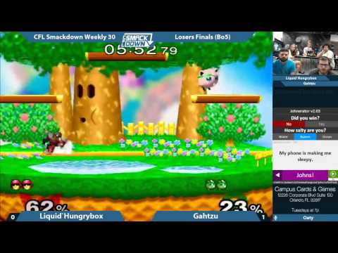 CFL Smackdown 30 - Losers Finals - Liquid`Hungrybox vs Gahtzu