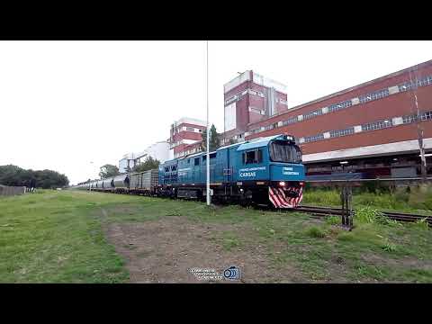 CRRC 9422 ACELERANDO PARA SALIR DE VENADO TUERTO #trenesargentinoscargas 