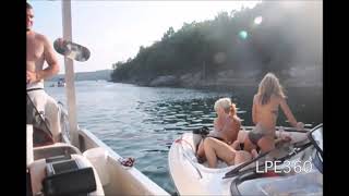 Twerking Threesome Distracts Drunk Guy twerkende meisjes en dronken man