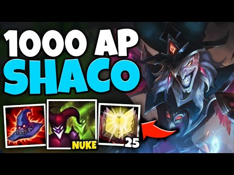 WHEN SHACO HITS 1000 AP YOUR CLONE IS A LEGIT NUKE! (DON'T HIT A TRAP) - League of Legends