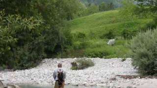 preview picture of video 'Fly fishing in Slovenia 2011'