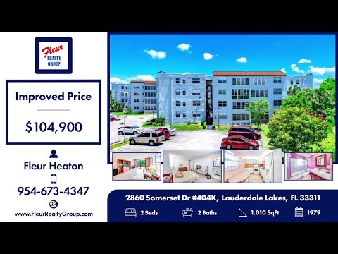 Active in 2860 Somerset Dr #404K, Lauderdale Lakes, FL 33311 Contact me for a showing!