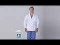 3302 MENS 31” SNAP FRONT  LAB COAT