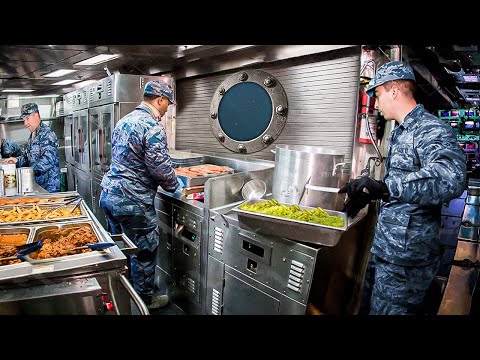 How US Navy Nuclear Submarine Gets Food Deep Underwater