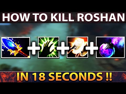 HOW TO SOLO KILL ROSHAN IN 18 SECONDS (7.29 PATCH)
