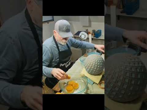 47 ~ cleaning excess glaze off ceramic sphere