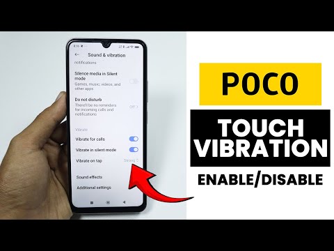 Enable/Disable Touch Vibration on Poco Phone
