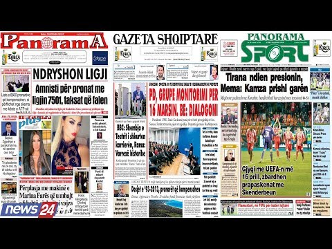 9 mars, 2019 "Shtypi i dites" në News24 - "Koha për t'u zgjuar" nga Edvin Parruca