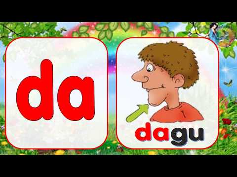 Mari mengeja satu suku kata terbuka da di du do de dan perkataan (Prasekolah, Tadika, Tahun 1)