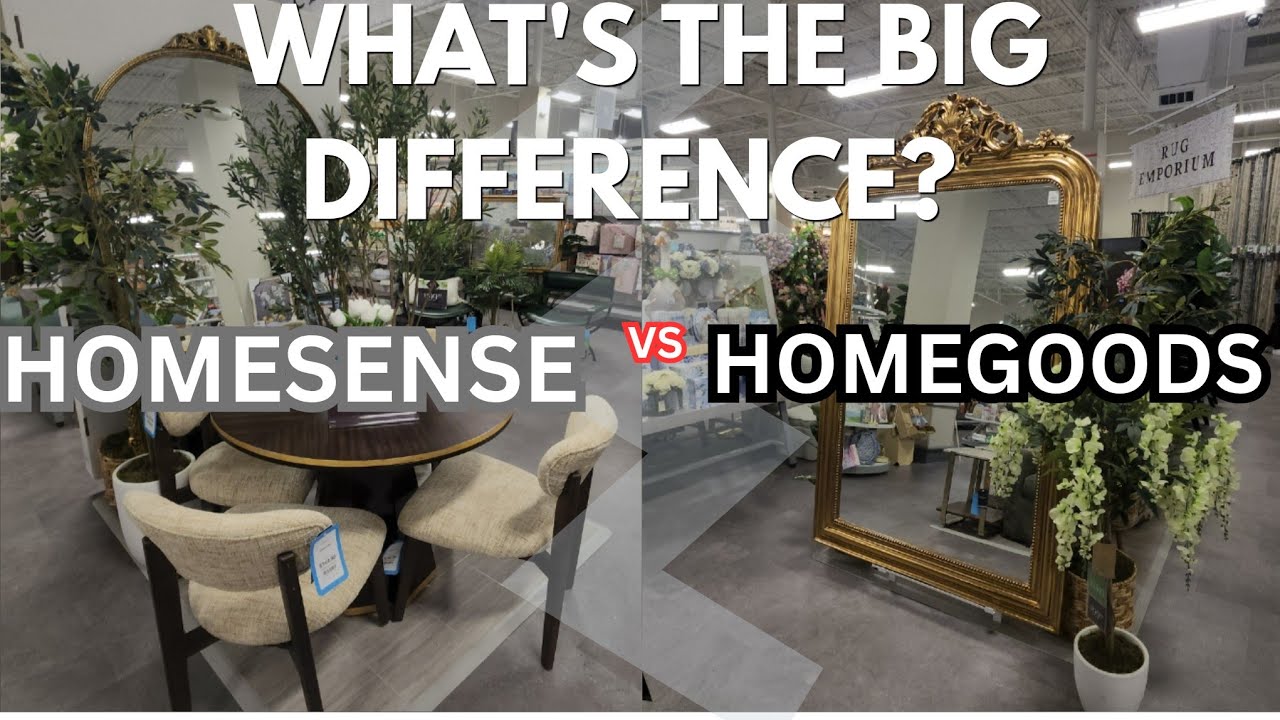 Which Store Sells The Best Home Decor & Furniture? HOMEGOODS VS. HOMESENSE 