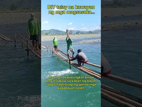 DIY tulay ng mga magsasaka, buong LAKAS nila itong ginawa! Dina umasa sa GOBYERN0 | DPWH | PBBM.