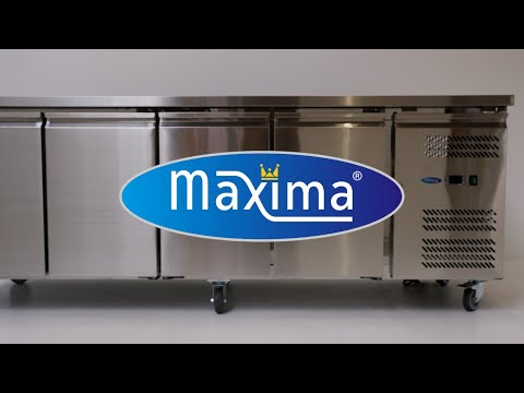 Maxima Gastro Kühltisch - 223 cm - 4 Tür
