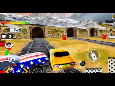Cars vs Rails Derby Demolition Simulator 2021 #3 - Android Gameplay