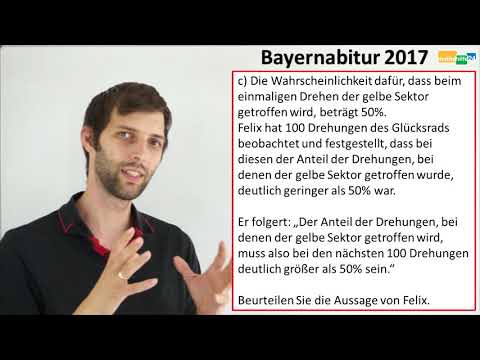Bayern-Abitur 2017 - Mathe - Stochastik - Teil A - Aufgabe 1