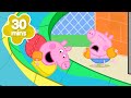 Peppa Goes Down SUPER SLIDE 🛝 Rainbow Waterpark Peppa Pig Full Episodes 30 Minutes