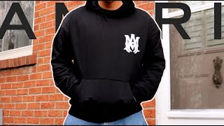 BIGGEST BRAND OF 2025! AMIRI Logo Print Black Cotton Hoodie (Review) + ON BODY