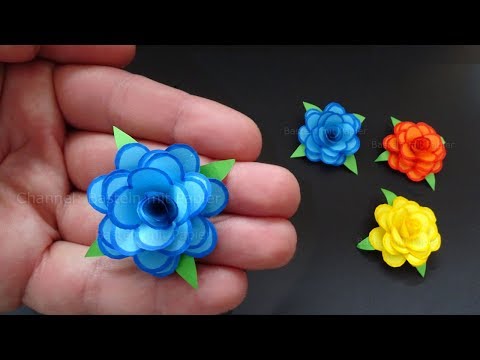 Rosen basteln mit Papier - Kleine Blumen als DIY Deko & Geschenk 🌹 Origami Bastelideen