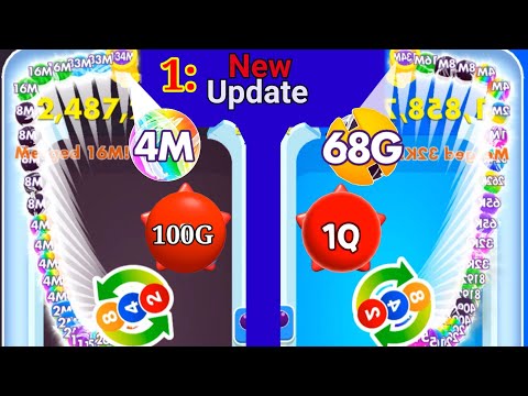 Satisfying Mobile Game / Bounce Merge - Ball Run 2048 Level Up Game Walkthrough Android iOS part 3