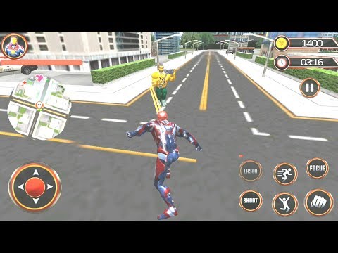 Flying Iron Hero Rescue Missions | KungFu Superhero Iron Fighting - Android GamePlay