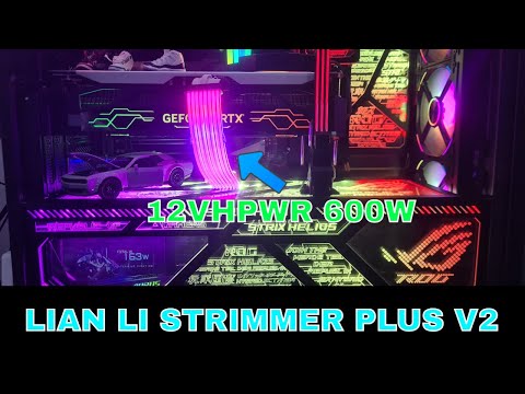 lian li strimmer plus v2 16pin gpu extension cable..quick look ....  very nice cable