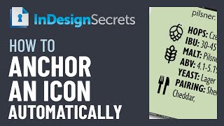 InDesign How-To: Anchor an Icon Automatically (Video Tutorial)
