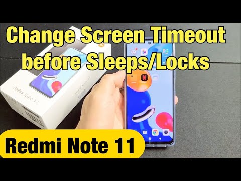 Redmi Note 11: How to Change Screen Timeout before Phone Sleeps/Locks