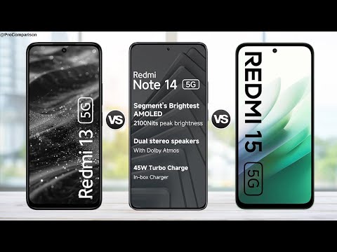 Redmi 13 5G vs. Redmi Note 14 5G vs. Redmi 15 5G || Vollständiger Vergleich