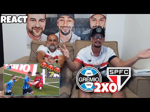 REACT GRÊMIO 2X0 SÃO PAULO - MAIS UMA DERROTA E UM PESSIMO FUTEBOL!