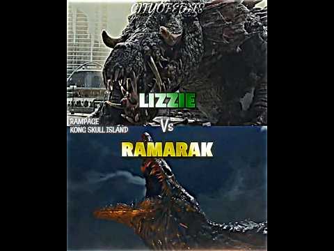 Lizzie vs Ramarak #vsedit #vsbattle #kongskullisland #kaiju #kaijubattle #rampage #whoisstronger