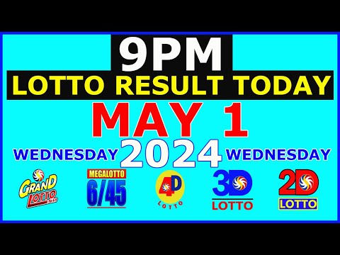 Lotto Result Today 9pm May 1 2024 (PCSO)