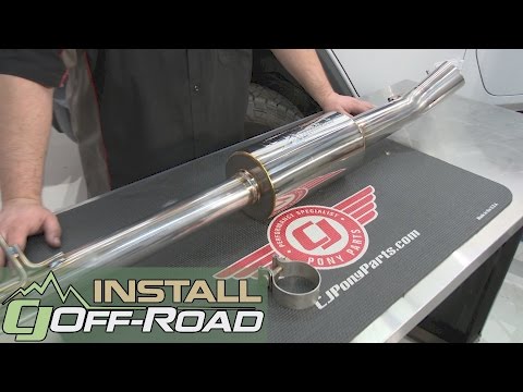 Jeep Wrangler JK Injen Cat-Back Exhaust System 3" SS With Turndown Tip 4-Door 2012-2018 Installation