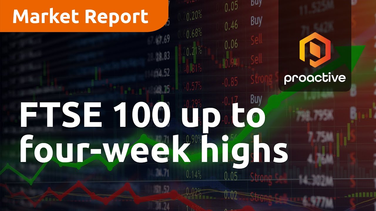 FTSE 100 up to four-week highs ahead of ECB interest rate call - Market Report